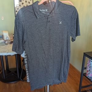 ❤️Hurley Small Gray short sleeved polo top